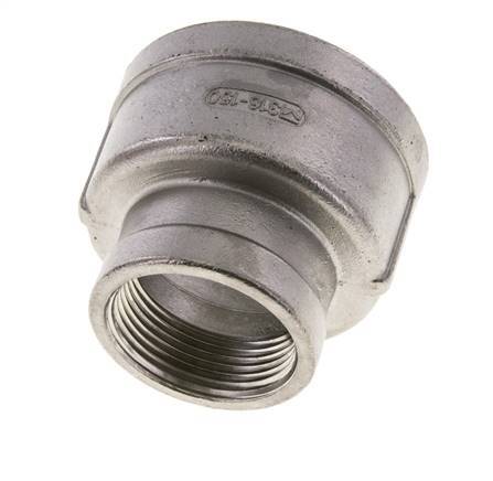 2'' NPT x 1 1/4'' NPT RVS Ronde Sok 16 Bar