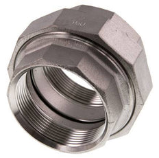 2'' NPT RVS Borstnippel 3-delig met Conische afdichting 16 Bar