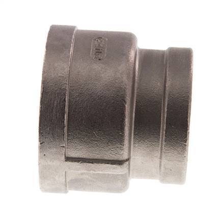 Rp 2'' x Rp 1 1/2'' Stainless steel Round Socket 16 Bar