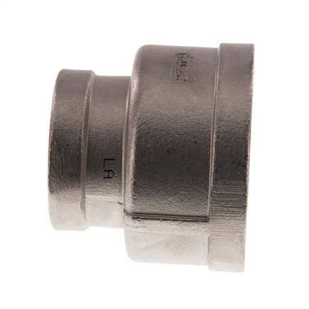 Rp 2'' x Rp 1 1/4'' RVS Ronde Sok 16 Bar