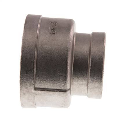 Rp 2'' x Rp 1 1/4'' RVS Ronde Sok 16 Bar