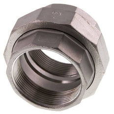 Rp 2'' Stainless steel Double Nipple 3-pieces with Conically sealing 16 Bar