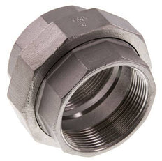 Rp 2'' Stainless steel Double Nipple 3-pieces with Conically sealing 16 Bar