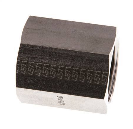 G 1/2'' x G 3/4'' RVS Sok 200 Bar - Hydrauliek