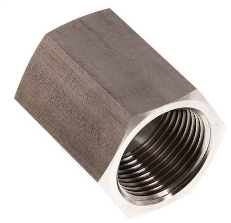 G 1/2'' x G 3/4'' RVS Sok 200 Bar - Hydrauliek