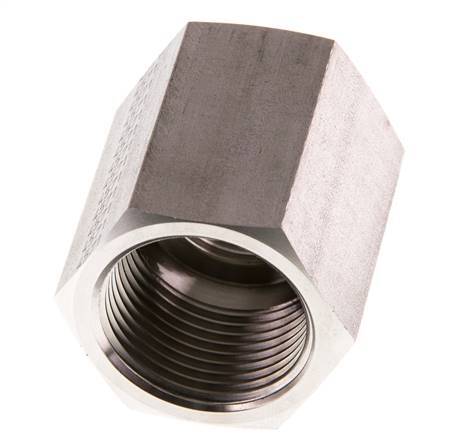 G 1/2'' x G 3/4'' RVS Sok 200 Bar - Hydrauliek