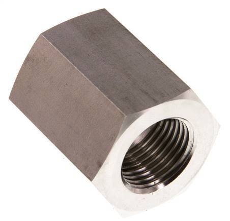 G 1/2'' x G 3/4'' RVS Sok 200 Bar - Hydrauliek