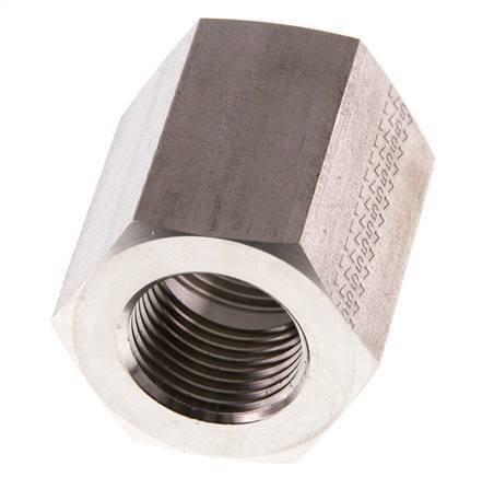 G 1/2'' x G 3/4'' RVS Sok 200 Bar - Hydrauliek