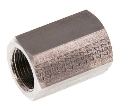 G 1/4'' x G 3/8'' RVS Sok 250 Bar - Hydrauliek