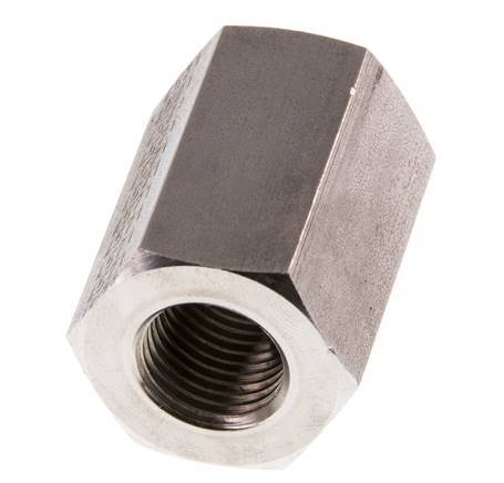 G 1/4'' x G 3/8'' RVS Sok 250 Bar - Hydrauliek