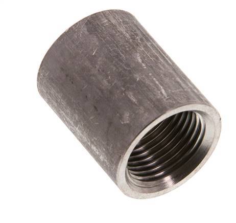 Rp 3/8'' x 21.3mm RVS Las uiteinde 40 Bar DIN 2986 - 26mm