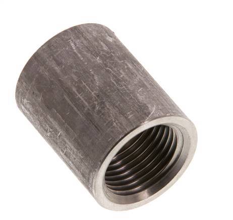 Rp 3/8'' x 21.3mm RVS Las uiteinde 40 Bar DIN 2986 - 26mm