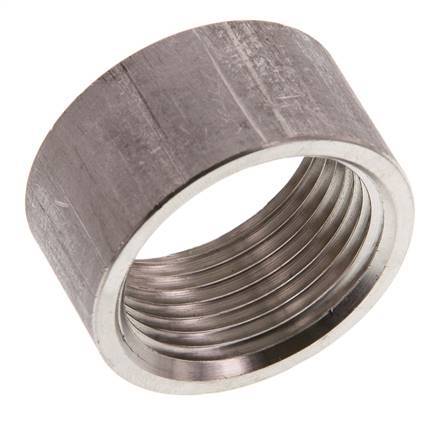 Rp 1'' x 39.5mm RVS Las uiteinde 40 Bar DIN 2986 - 20mm