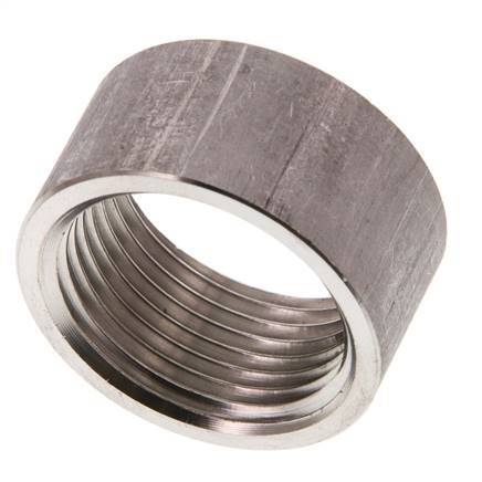 Rp 1'' x 39.5mm RVS Las uiteinde 40 Bar DIN 2986 - 20mm