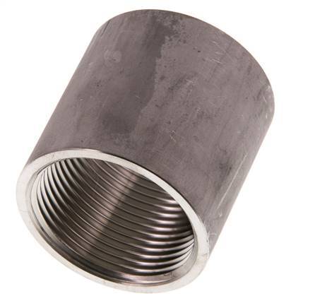 Rp 1 1/4'' x 48.3mm RVS Las uiteinde 40 Bar DIN 2986 - 48mm