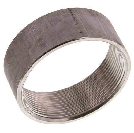 Rp 2 1/2'' x 82mm RVS Las uiteinde 40 Bar DIN 2986 - 30mm