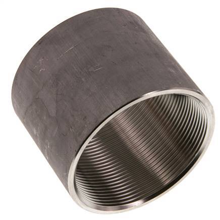 Rp 2 1/2'' x 82mm RVS Las uiteinde 40 Bar DIN 2986 - 65mm