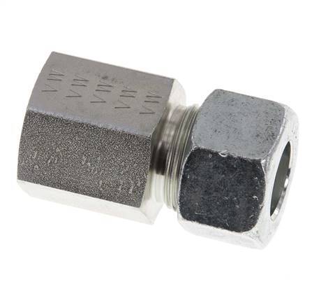 G 1/2'' x 15L Verzinkt Stalen Rechte Snijring Koppeling 315 Bar DIN 2353