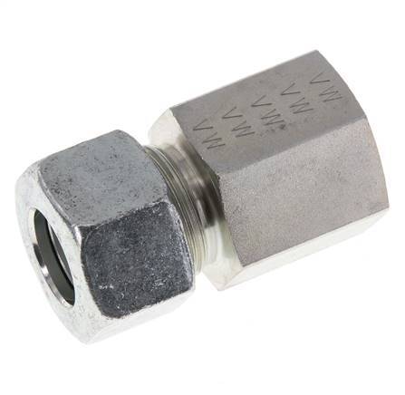 G 1/2'' x 15L Verzinkt Stalen Rechte Snijring Koppeling 315 Bar DIN 2353