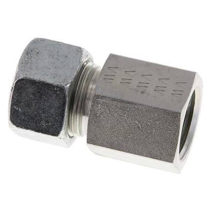 G 1/2'' x 15L Verzinkt Stalen Rechte Snijring Koppeling 315 Bar DIN 2353