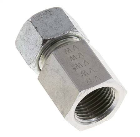 G 1/2'' x 15L Verzinkt Stalen Rechte Snijring Koppeling 315 Bar DIN 2353