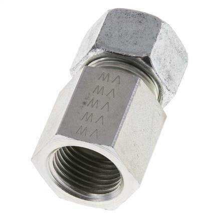 G 1/2'' x 15L Verzinkt Stalen Rechte Snijring Koppeling 315 Bar DIN 2353