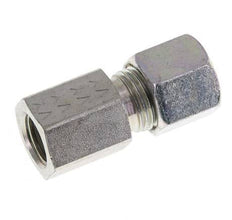 G 1/4'' x 8S Verzinkt Stalen Rechte Snijring Koppeling 630 Bar DIN 2353