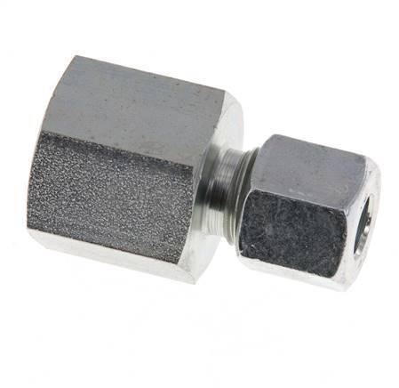 G 3/8'' x 8L Verzinkt Stalen Rechte Snijring Koppeling 315 Bar DIN 2353