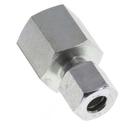 G 3/8'' x 8L Verzinkt Stalen Rechte Snijring Koppeling 315 Bar DIN 2353