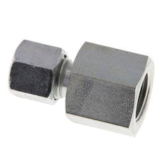 G 3/8'' x 8L Verzinkt Stalen Rechte Snijring Koppeling 315 Bar DIN 2353