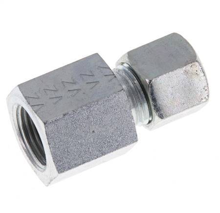 G 3/8'' x 10L Verzinkt Stalen Rechte Snijring Koppeling 315 Bar DIN 2353
