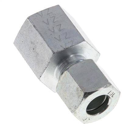 G 3/8'' x 10L Verzinkt Stalen Rechte Snijring Koppeling 315 Bar DIN 2353