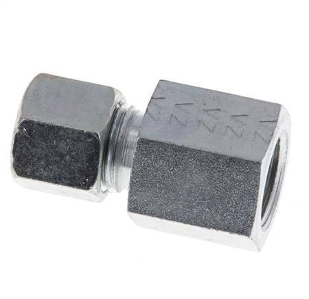 G 3/8'' x 10L Verzinkt Stalen Rechte Snijring Koppeling 315 Bar DIN 2353