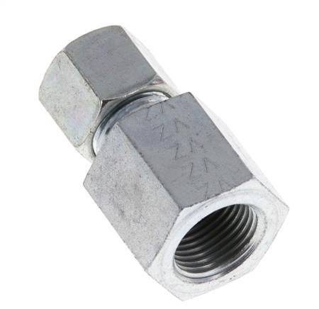G 3/8'' x 10L Verzinkt Stalen Rechte Snijring Koppeling 315 Bar DIN 2353