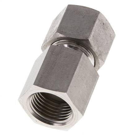 G 1/2'' x 14S RVS Rechte Snijring Koppeling 630 Bar DIN 2353