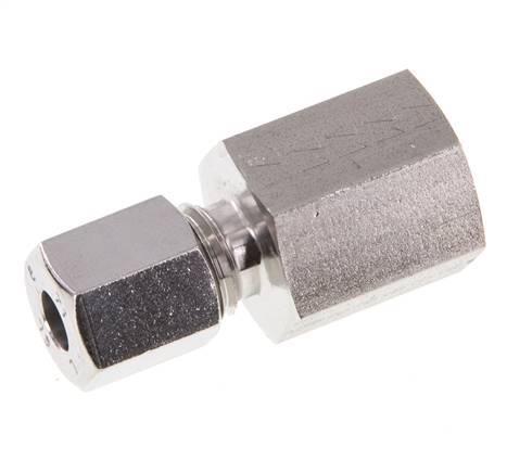 G 1/4'' x 6L RVS Rechte Snijring Koppeling 315 Bar DIN 2353