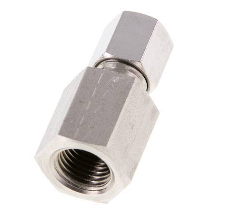 G 1/4'' x 6L RVS Rechte Snijring Koppeling 315 Bar DIN 2353