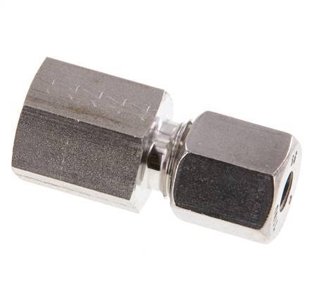 G 1/4'' x 6S RVS Rechte Snijring Koppeling 630 Bar DIN 2353