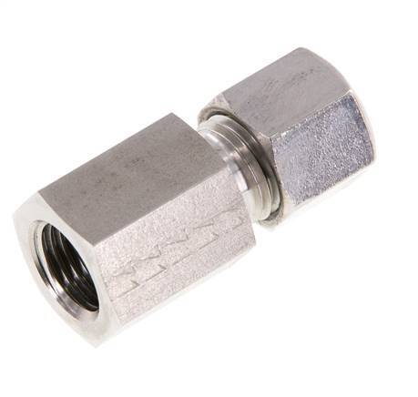 G 1/4'' x 8L RVS Rechte Snijring Koppeling 315 Bar DIN 2353