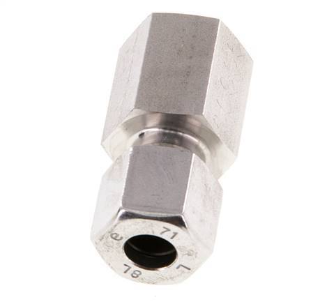 G 1/4'' x 8L RVS Rechte Snijring Koppeling 315 Bar DIN 2353