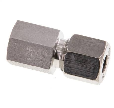 G 1/4'' x 8S RVS Rechte Snijring Koppeling 630 Bar DIN 2353