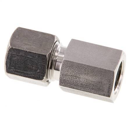 G 1/4'' x 8S RVS Rechte Snijring Koppeling 630 Bar DIN 2353