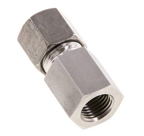 G 1/4'' x 8S RVS Rechte Snijring Koppeling 630 Bar DIN 2353