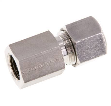 G 1/4'' x 10L RVS Rechte Snijring Koppeling 315 Bar DIN 2353