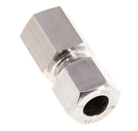 G 1/4'' x 10L RVS Rechte Snijring Koppeling 315 Bar DIN 2353