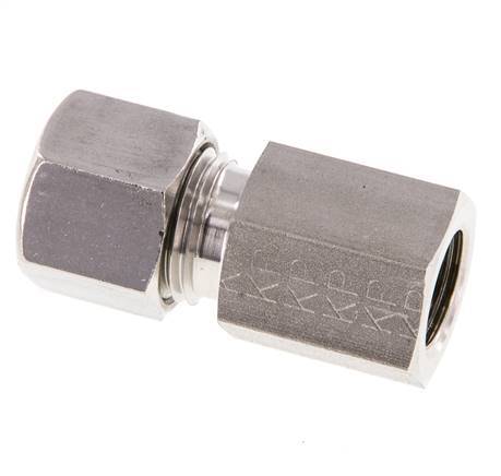 G 1/4'' x 10L RVS Rechte Snijring Koppeling 315 Bar DIN 2353