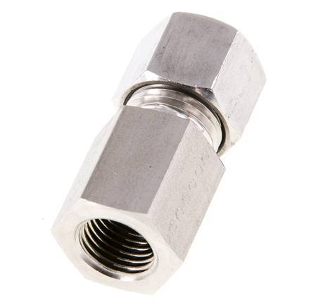 G 1/4'' x 10L RVS Rechte Snijring Koppeling 315 Bar DIN 2353