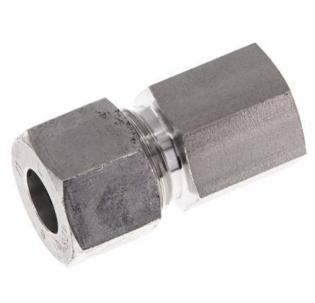 G 1/4'' x 12S RVS Rechte Snijring Koppeling 630 Bar DIN 2353