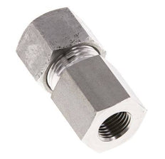 G 1/4'' x 12S RVS Rechte Snijring Koppeling 630 Bar DIN 2353