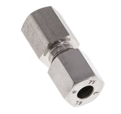 G 1/8'' x 6L RVS Rechte Snijring Koppeling 315 Bar DIN 2353